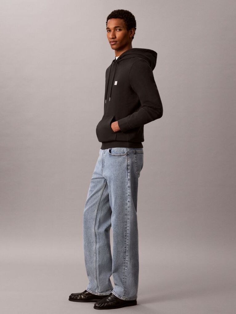 Black Slim Technical Fabric Trousers  Men