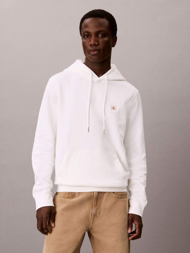 White Slim Technical Fabric Trousers  Men