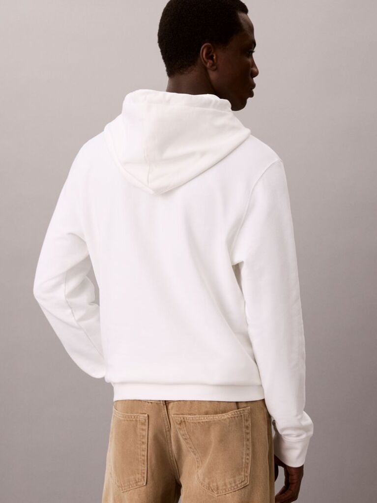 White Slim Technical Fabric Trousers  Men