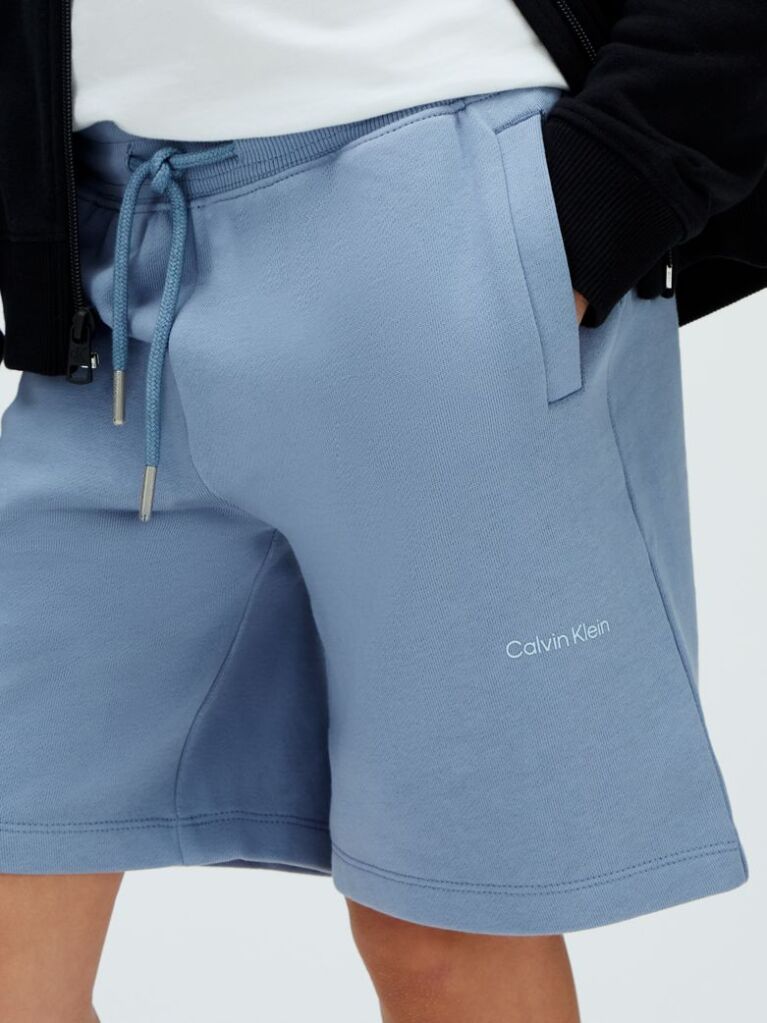 Blue Kids' Terry Jogging Shorts  Kids Unisex