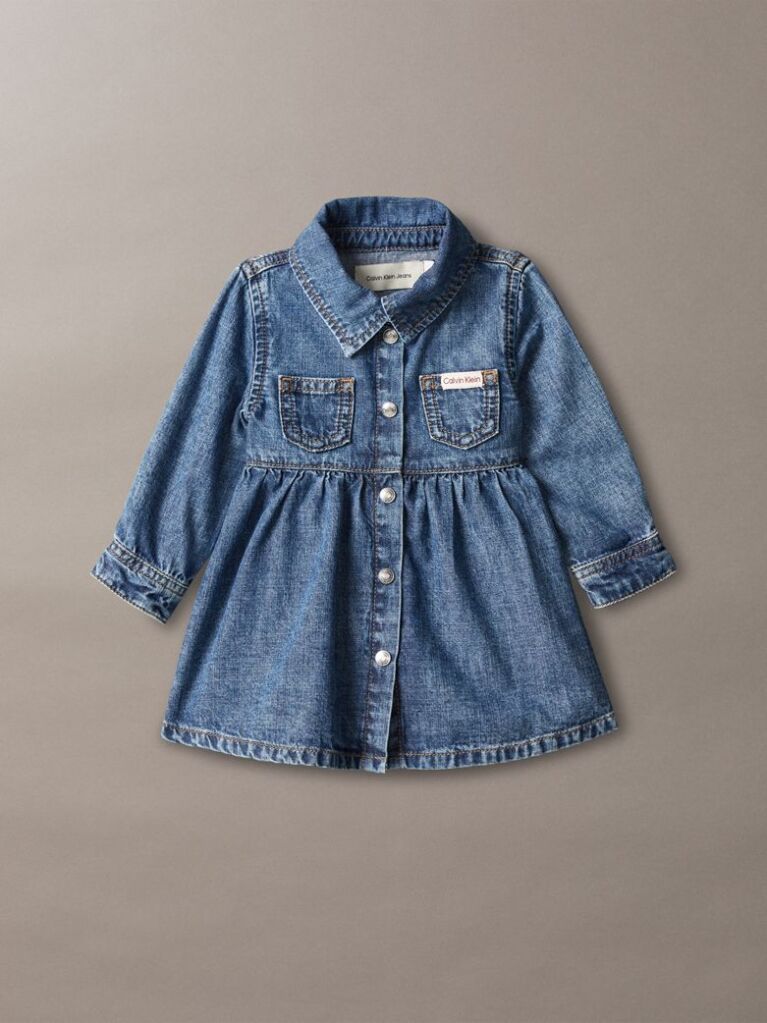 Denim Denim Shirt Dress  Newborn