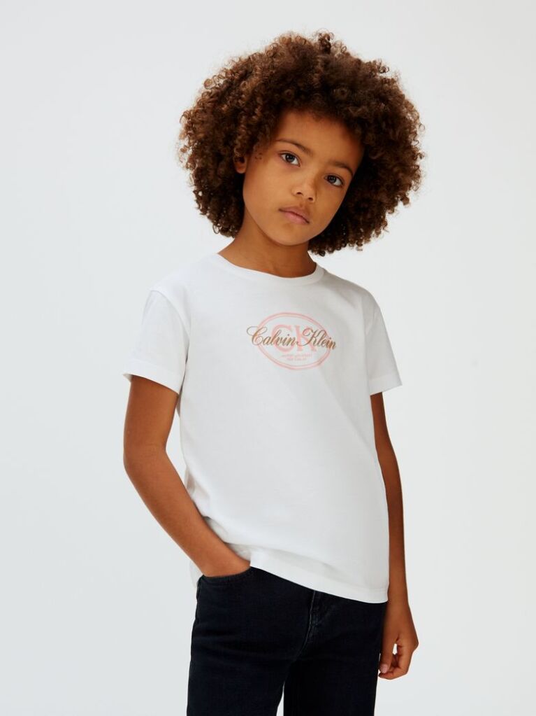 White Logo T-shirt  Girls
