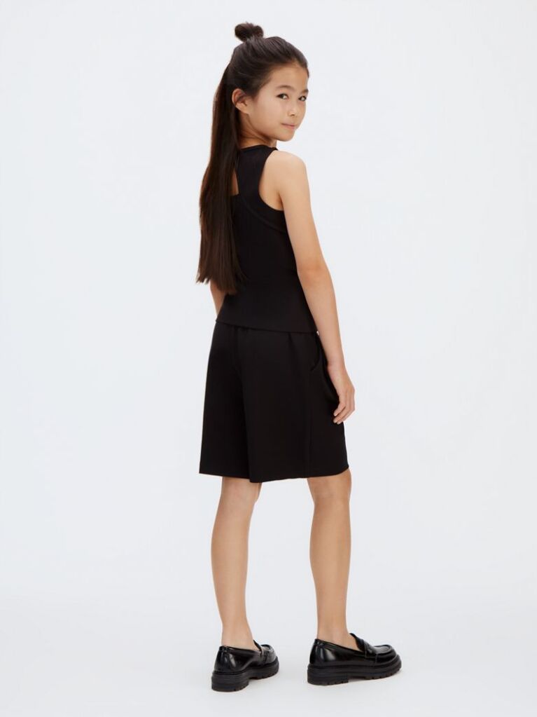 Black Punto Milano Bermuda Shorts  Girls
