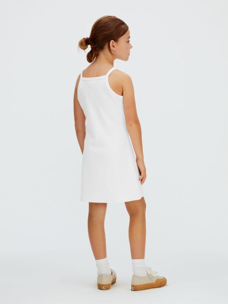 White Punto Milano Strap Dress  Girls