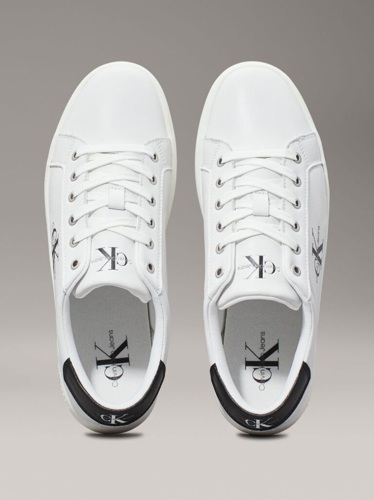 White Leather Trainers  Men