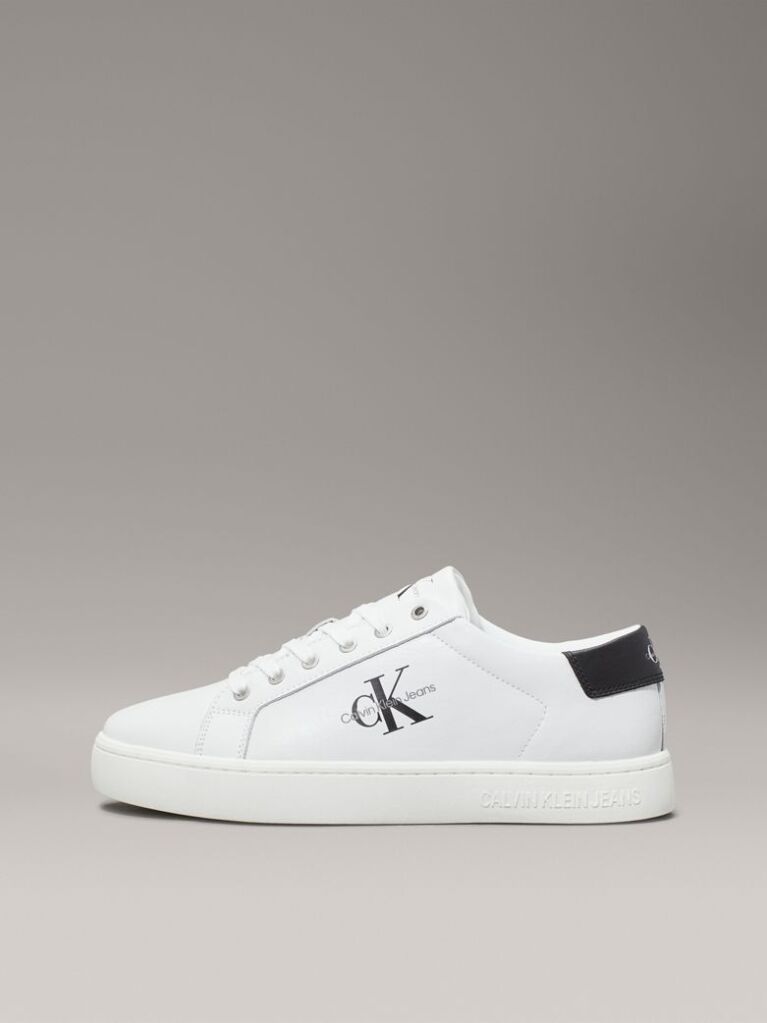 White Leather Trainers  Men
