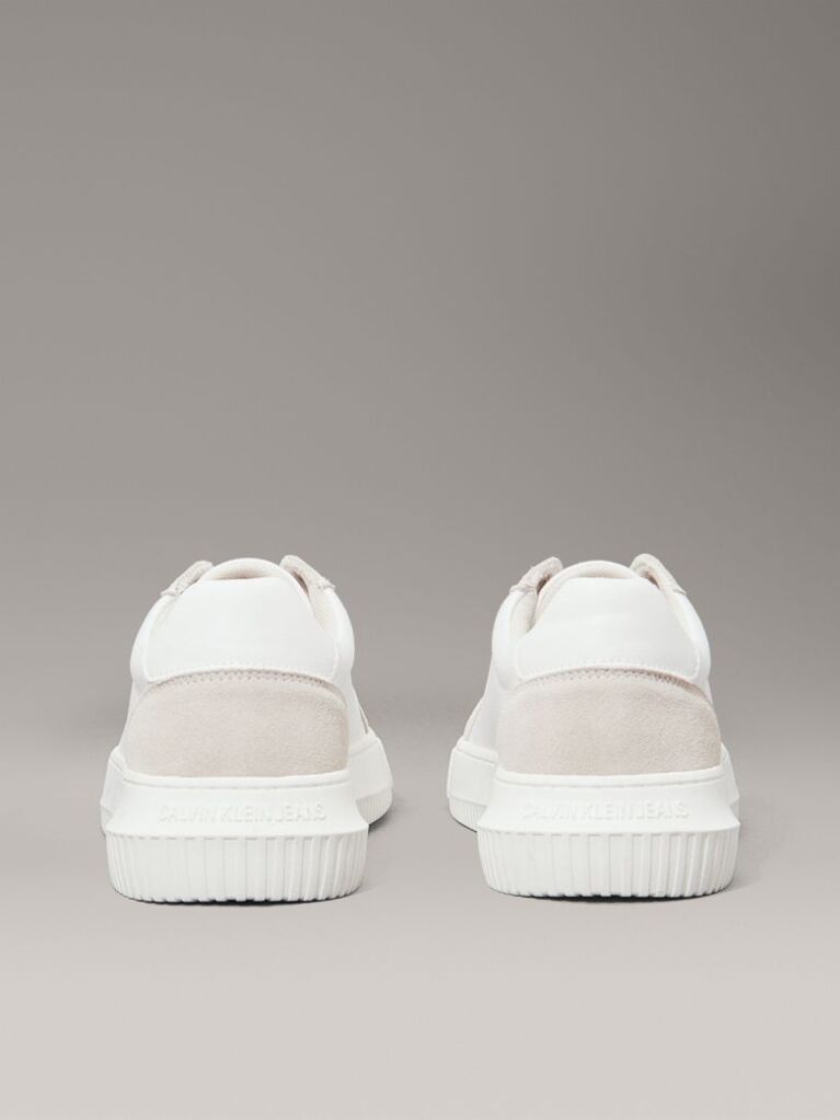 White Canvas Trainers  Men