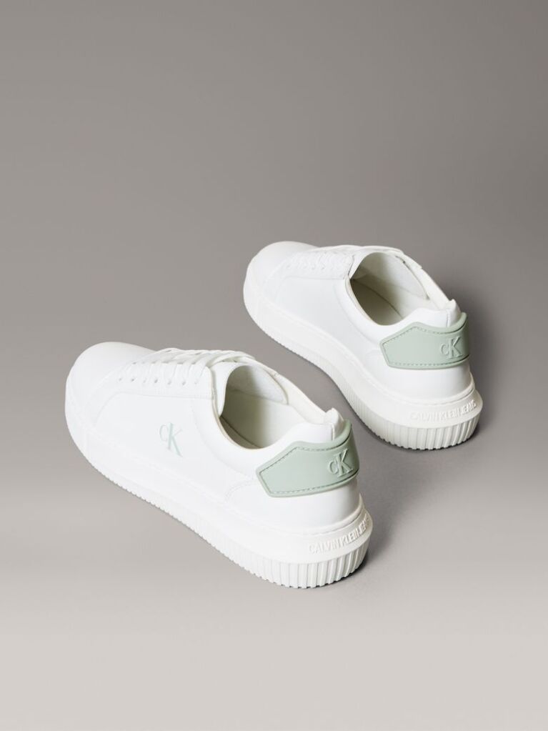 White Leather Trainers  Men