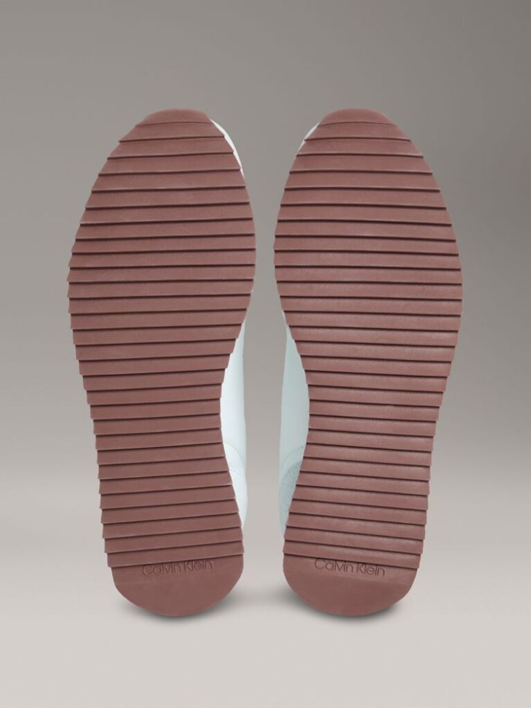 Blue Leather Trainers  Women