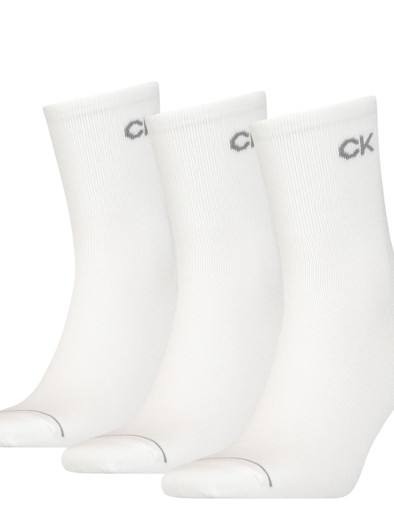 White 3 Pack Men Short Socks  Men