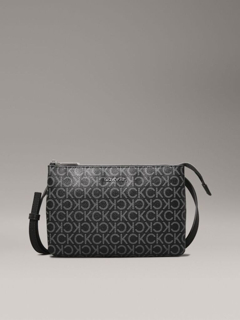 Black Crossbody Logo Pouch  Women
