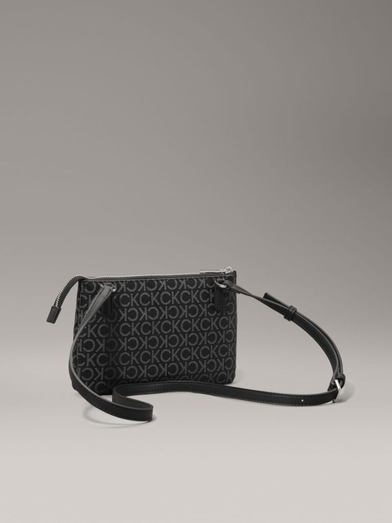 Black Crossbody Logo Pouch  Women