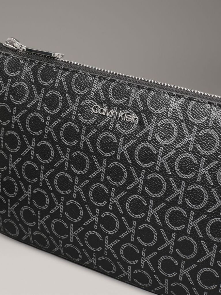 Black Crossbody Logo Pouch  Women