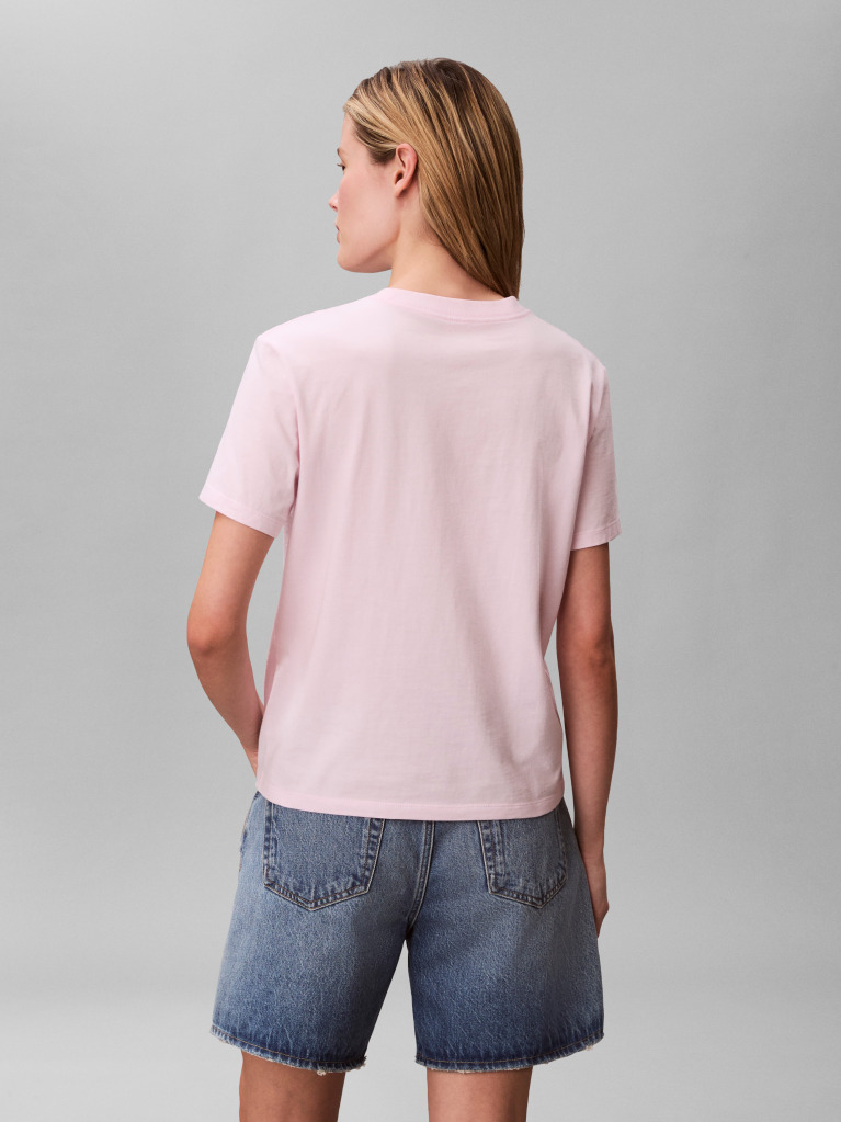 Pink Tonal Logo Classic T-Shirt  Women