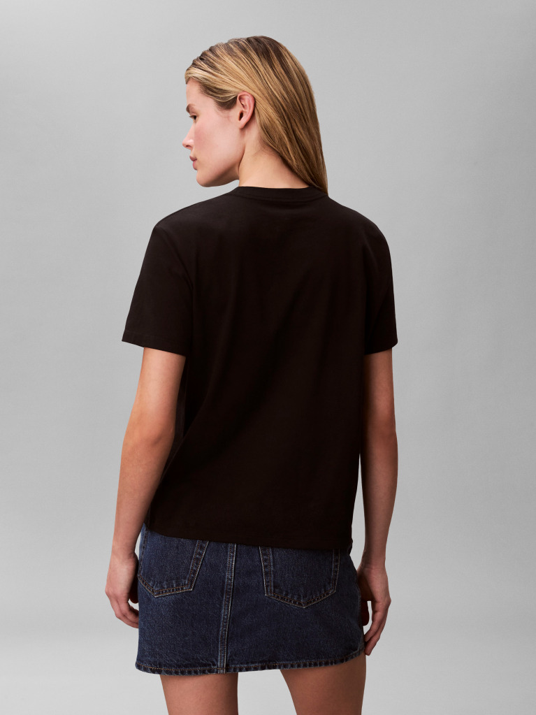 Black Tonal Logo Classic T-Shirt  Women