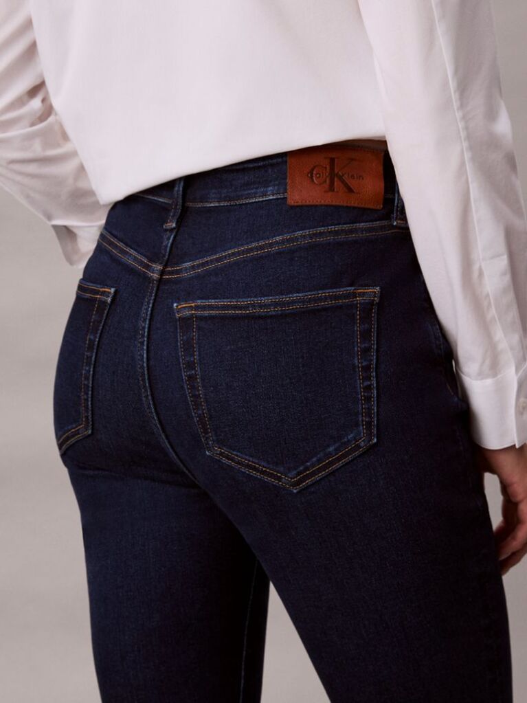 Blue High Rise Flare Jeans  Women