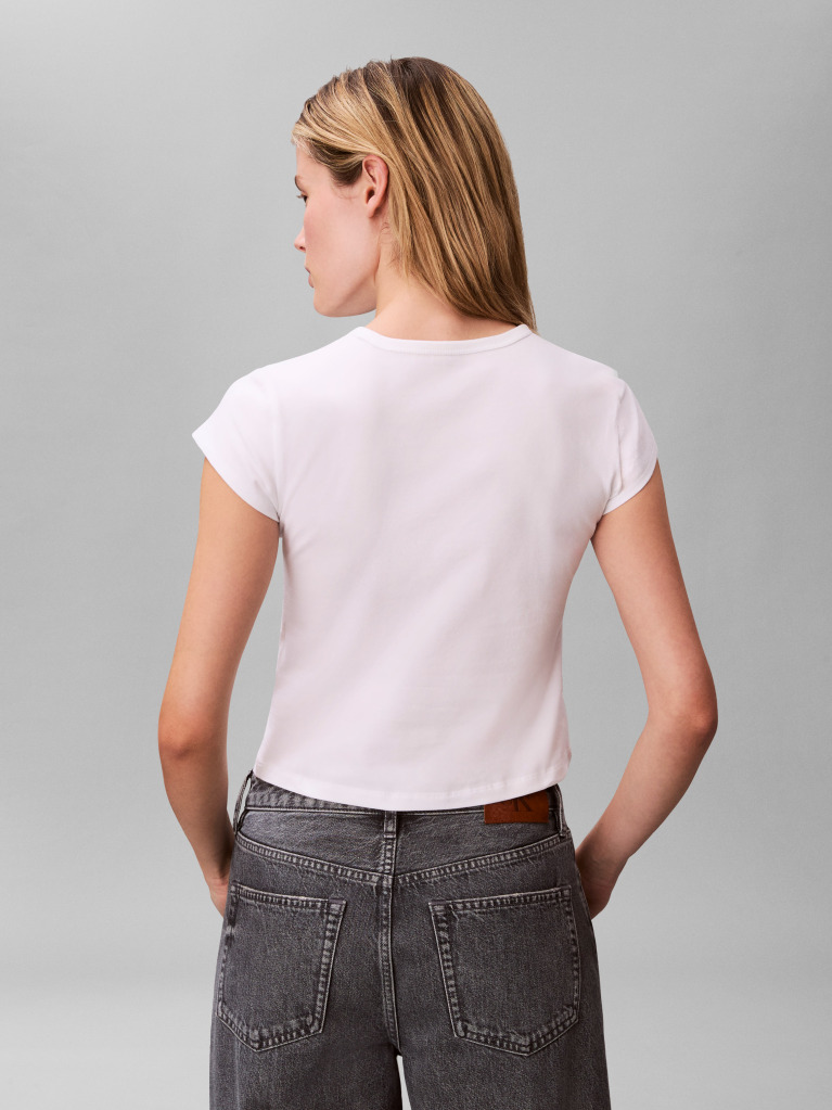 White Baby Fit T-Shirt  Women