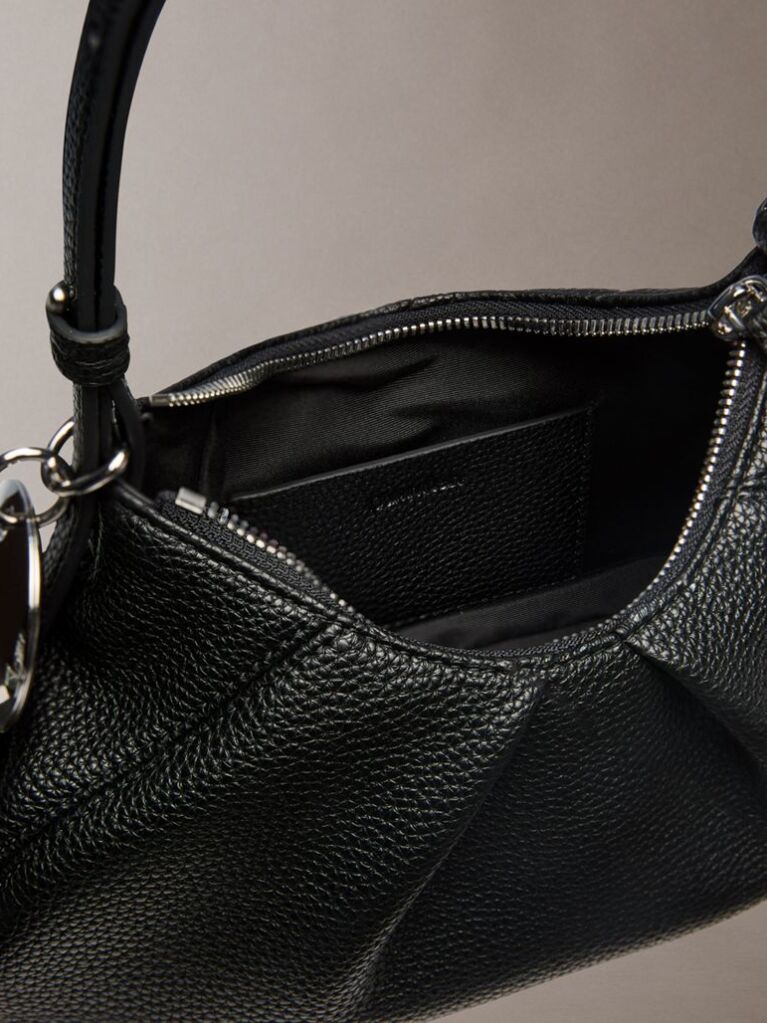 Black Monogram Charm Shoulder Bag  Women