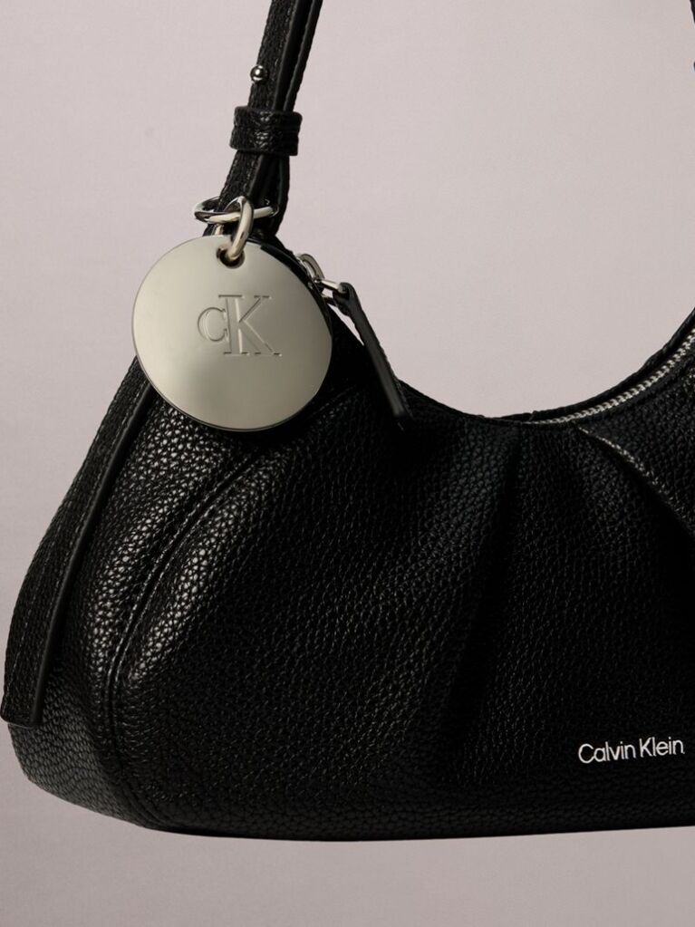 Black Monogram Charm Shoulder Bag  Women