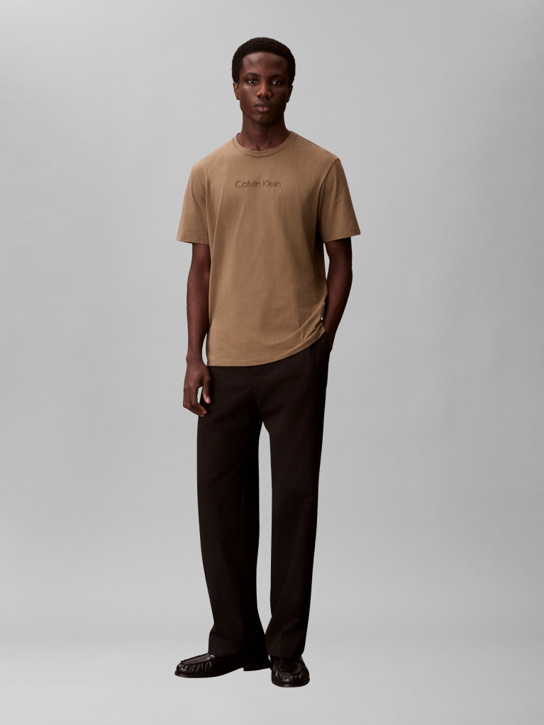 Brown Logo T-shirt  Men