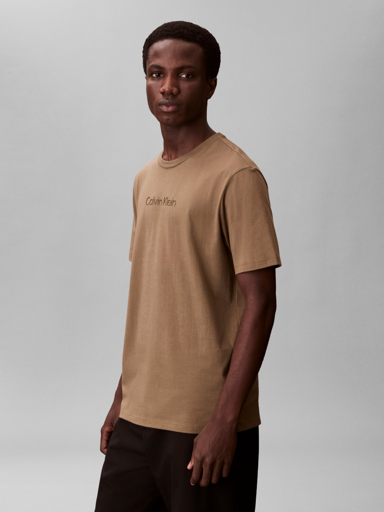 Brown Logo T-shirt  Men