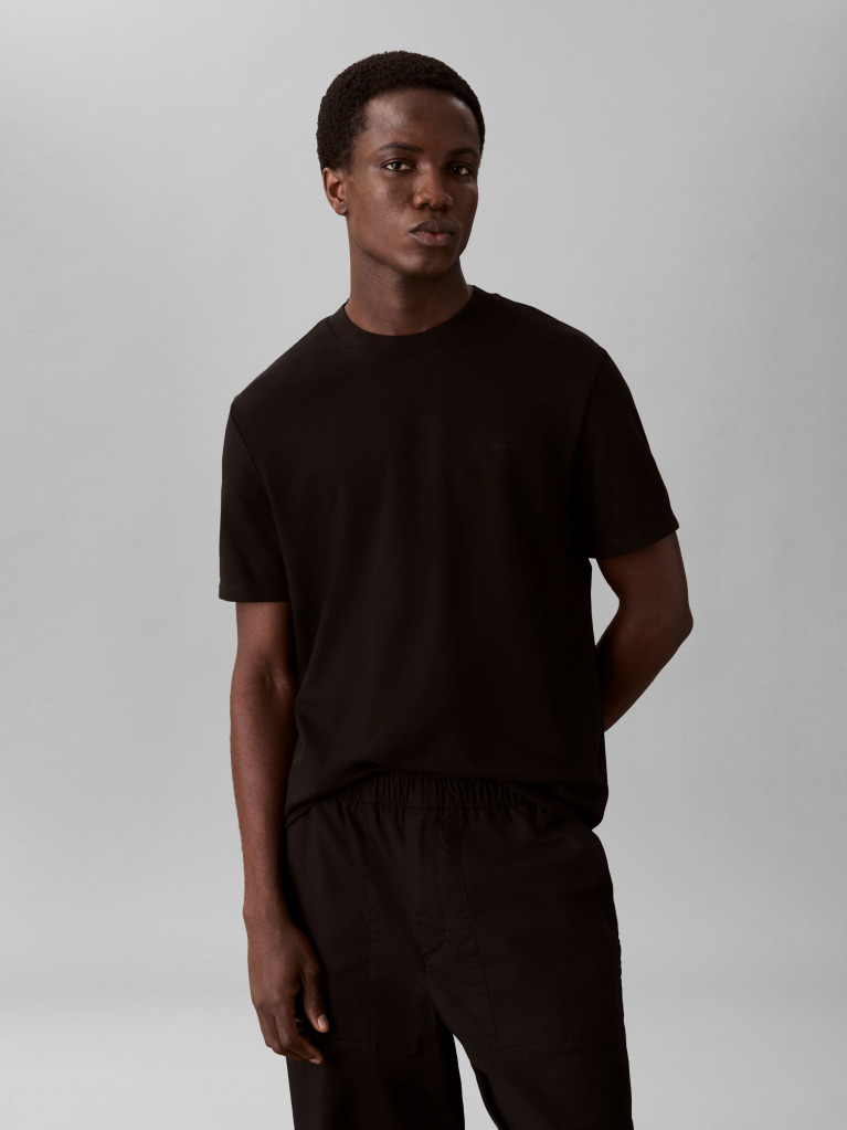 Black Tech Interlock T-Shirt  Men