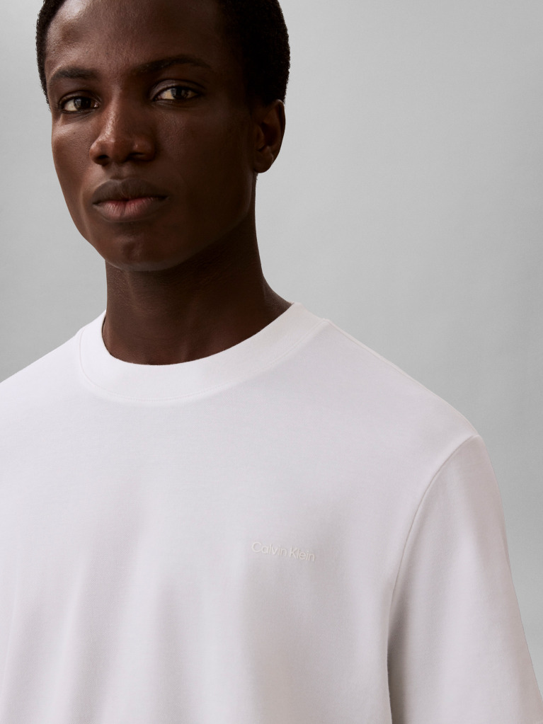 White Tech Interlock T-Shirt  Men