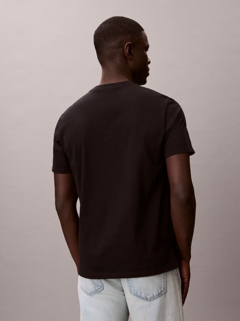 Black Monogram Logo T-shirt  Men