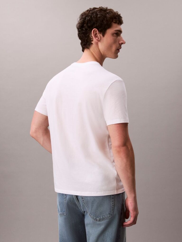 White Monogram Logo T-shirt  Men