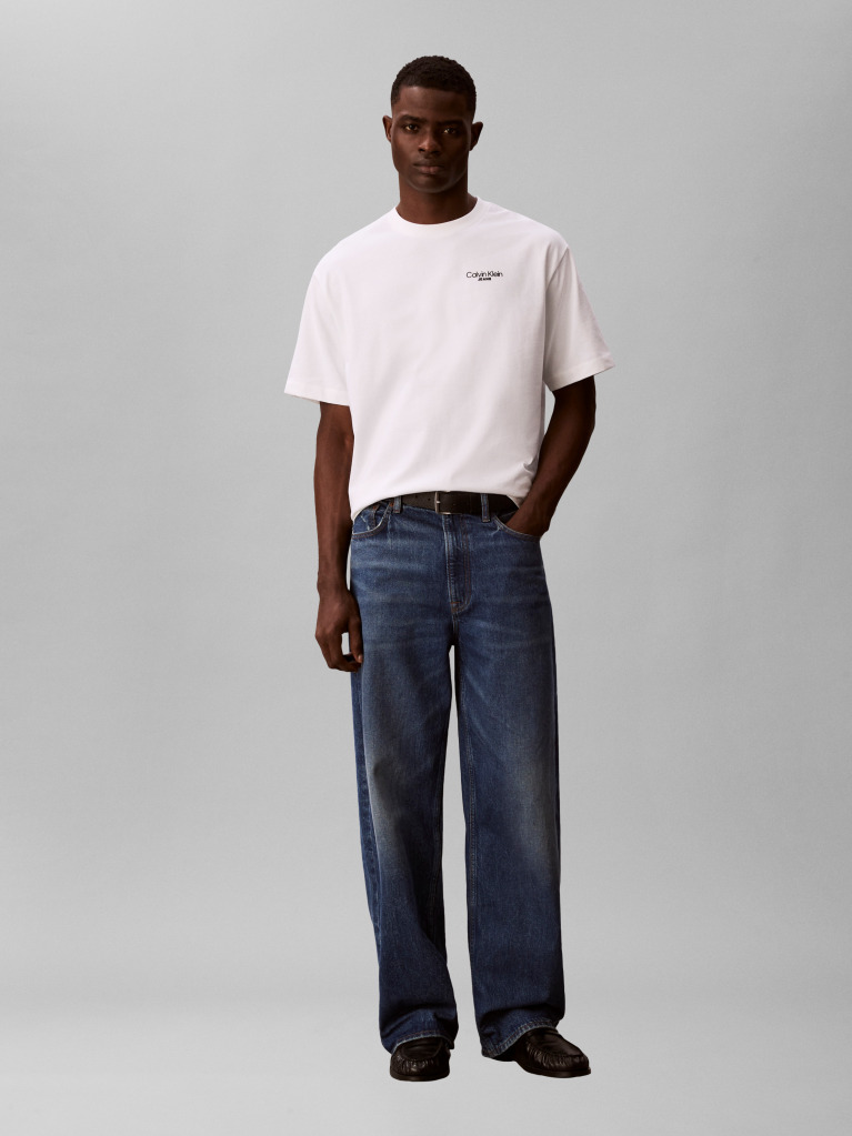 White Back Logo T-shirt  Men