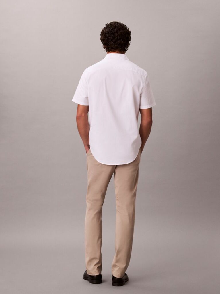 Brown Slim Fit Buttoned Chinos  Men