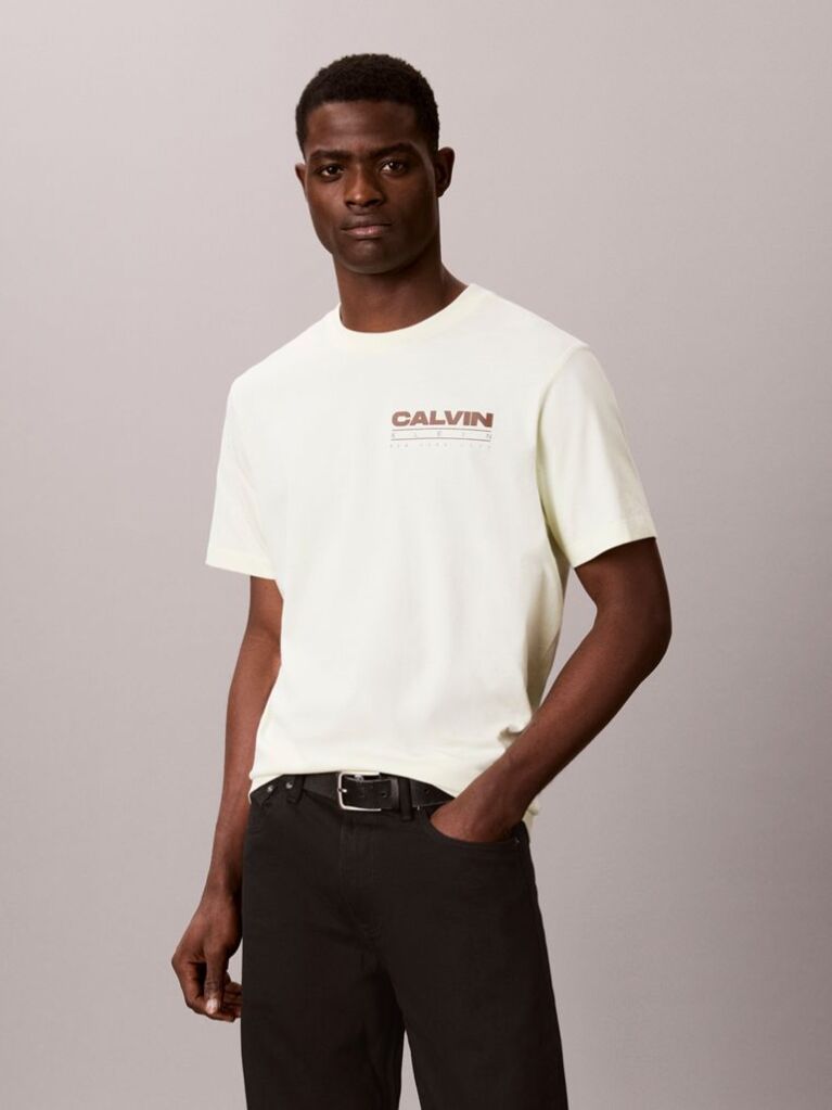 Green Relaxed Back Logo T-shirt  Men
