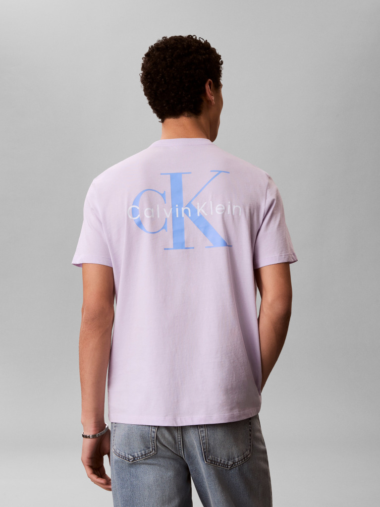 Purple Back Graphic T-Shirt  Men