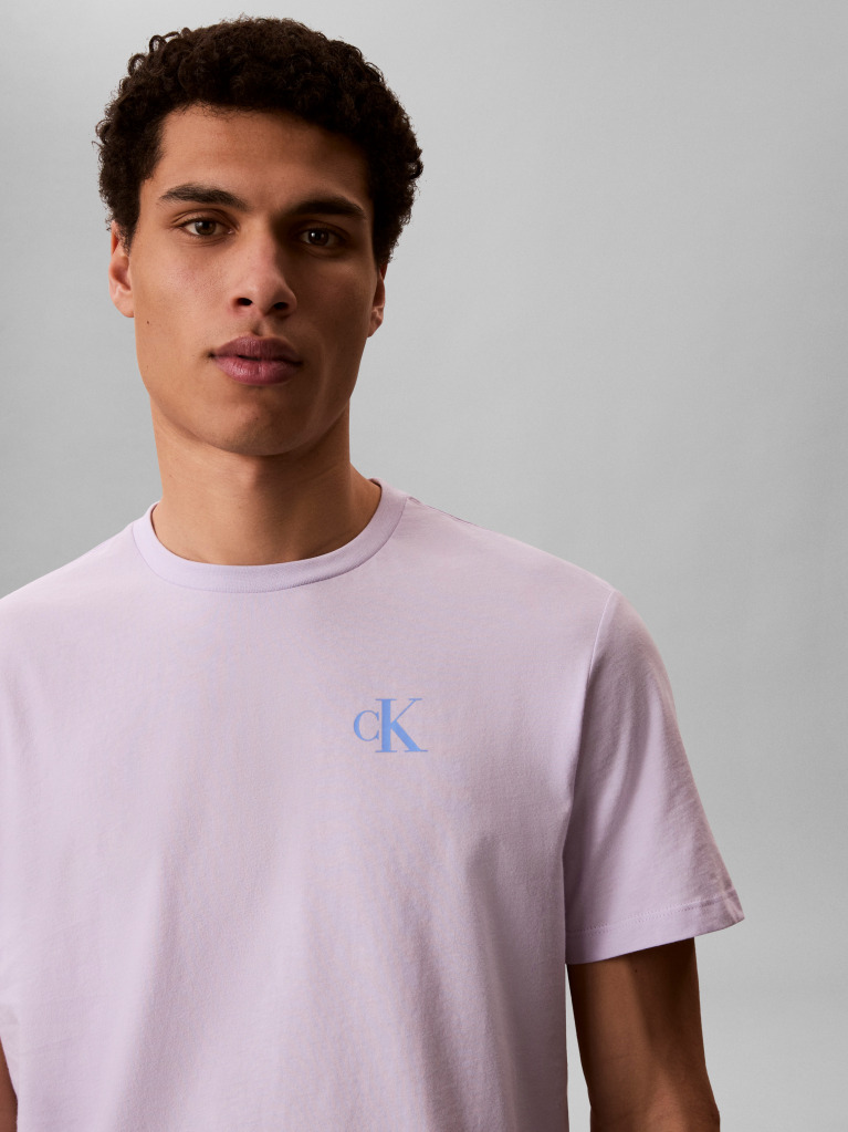 Purple Back Graphic T-Shirt  Men