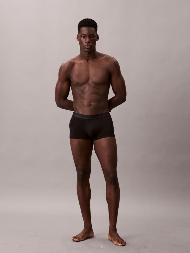 Black 3 Pack Low Rise Trunks - CK Black  Men
