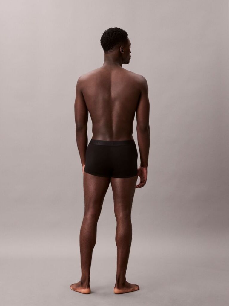 Black 3 Pack Low Rise Trunks - CK Black  Men
