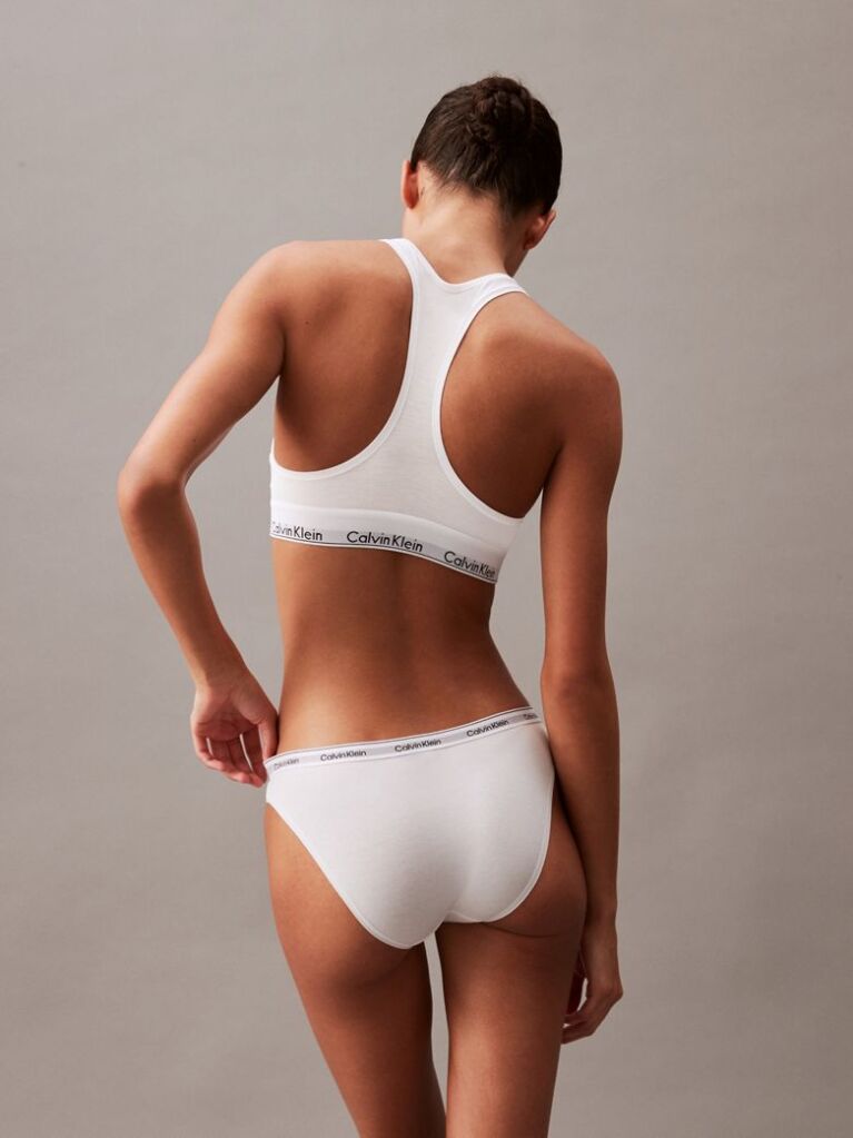 White 3 Pack Low Rise Bikini Briefs  Women