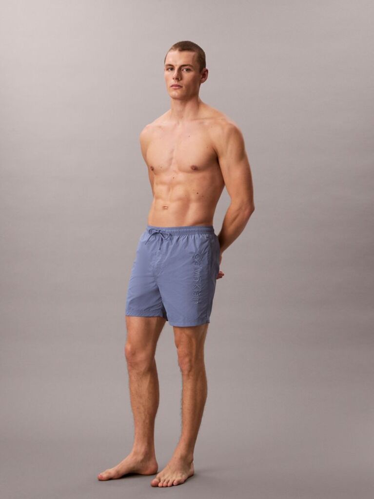 Blue Medium Drawstring Swim Shorts - CK Tech  Men