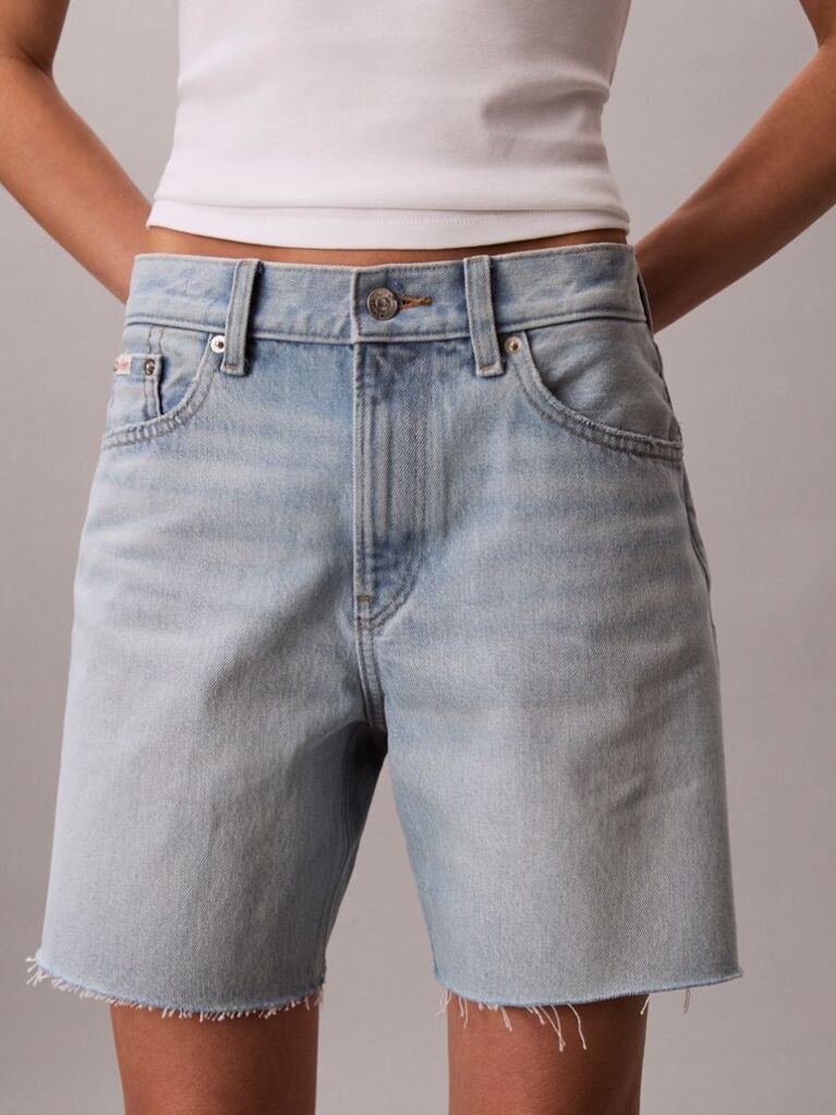 Denim 90s Washed Denim Shorts  Women