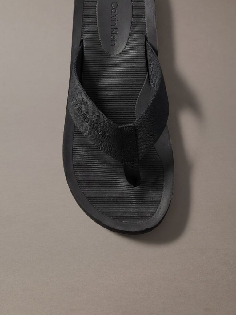 Black City Thong Slides  Men