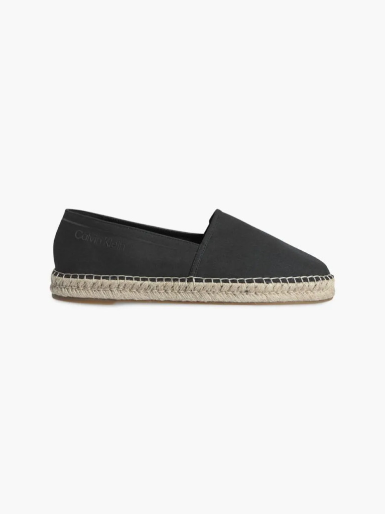 Black Recycled Denim Espadrilles  Men