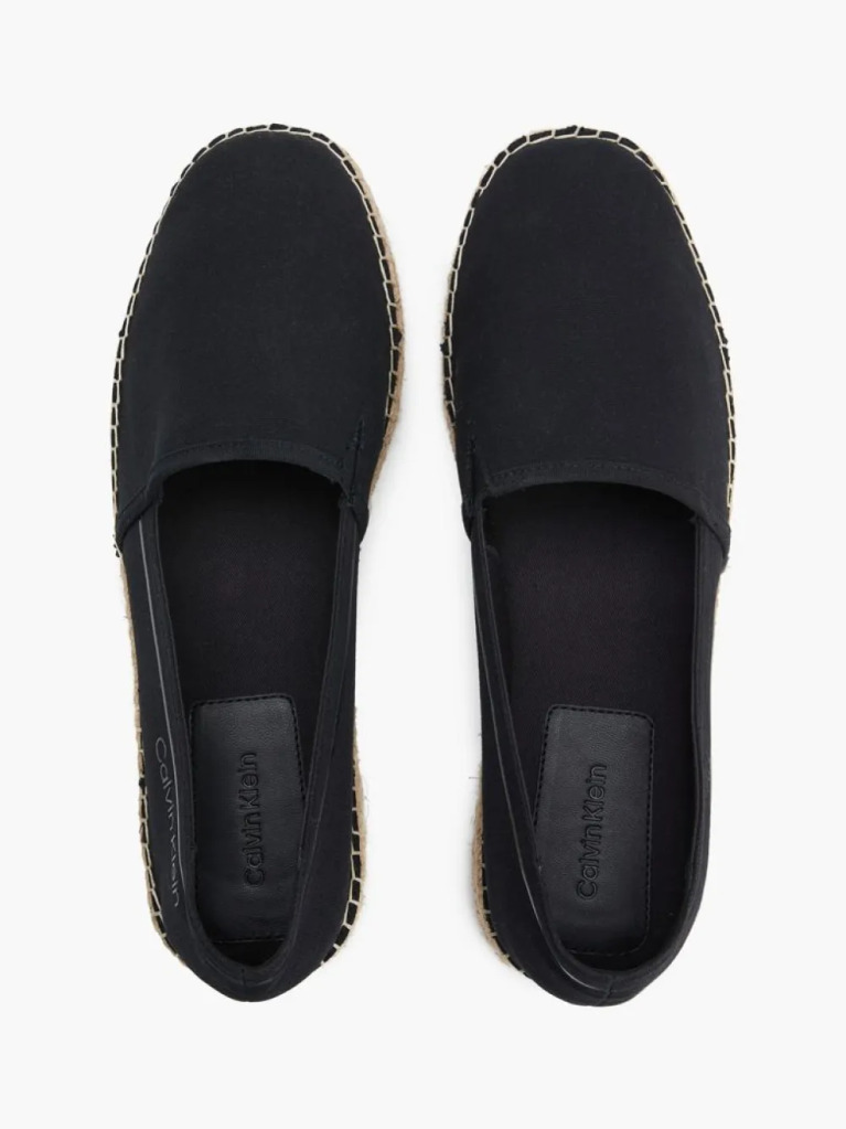 Black Recycled Denim Espadrilles  Men