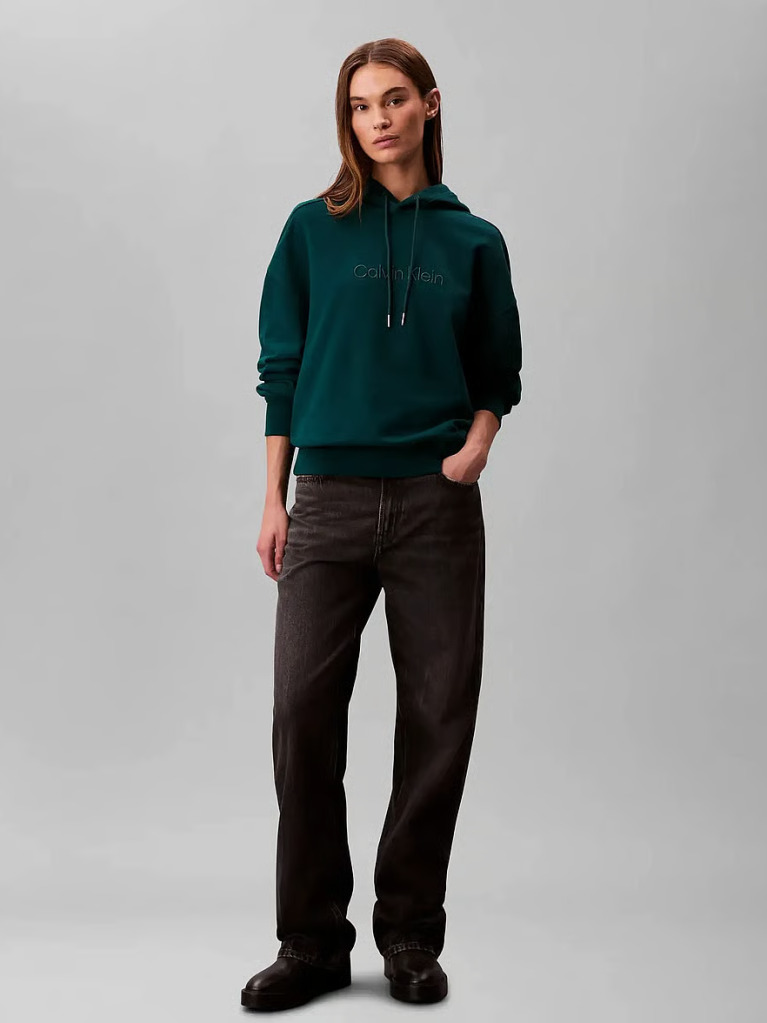 Green Terry Cotton Sweatshirt  Women