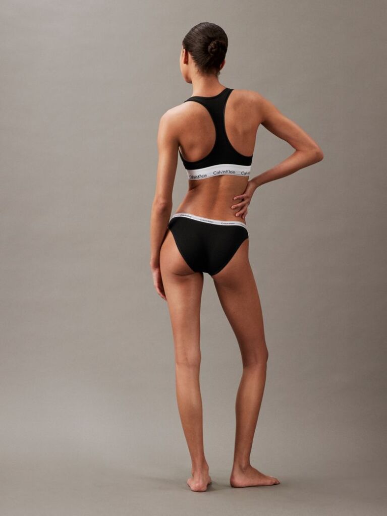 Black 3 Pack Low Rise Bikini Briefs  Women