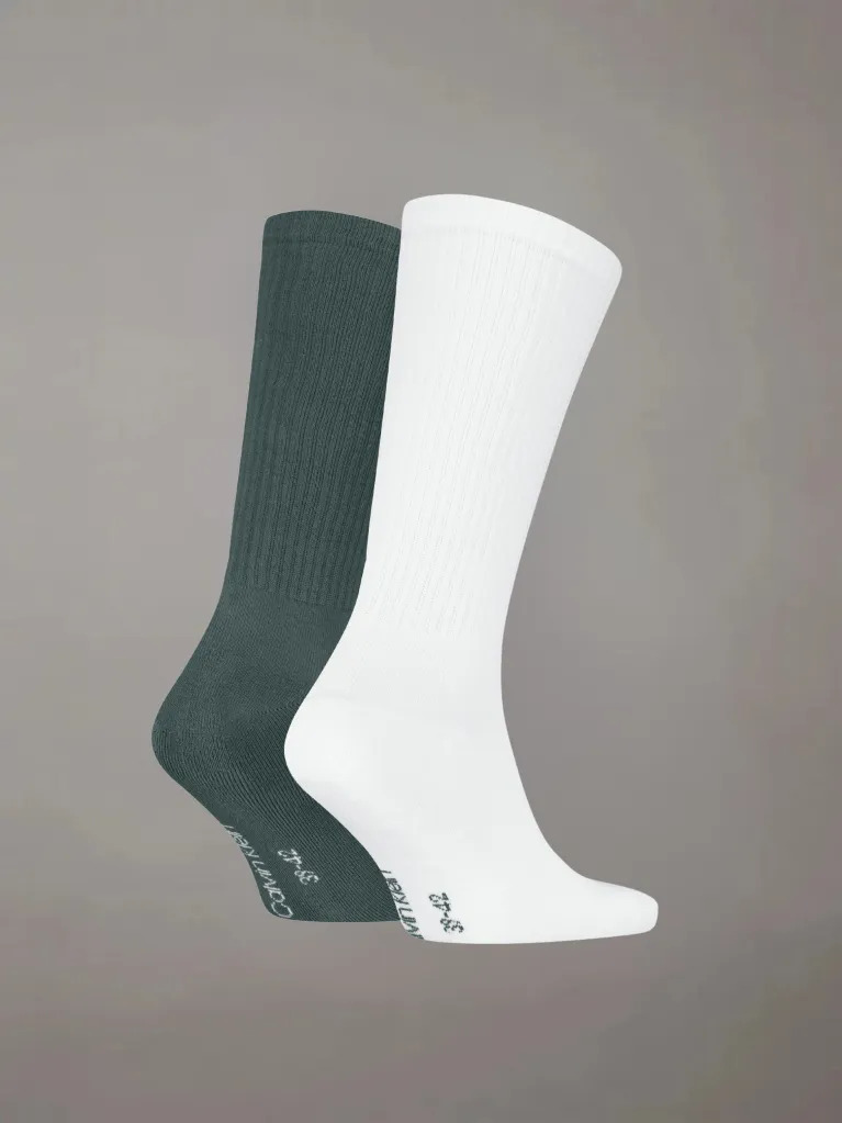 Multi 2 Pack Crew Socks  Men