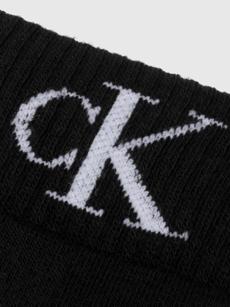 Black Quarter Socks 2 Pack Monogram  Men