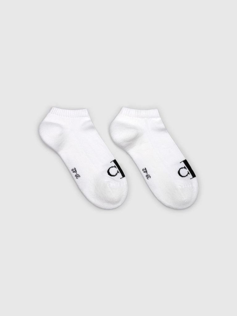 White 2 Pack Sneaker Socks  Men
