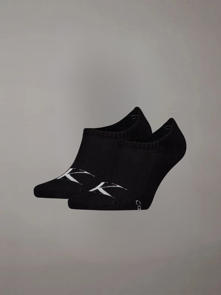 Black 2 Pack Invisible Socks  Men
