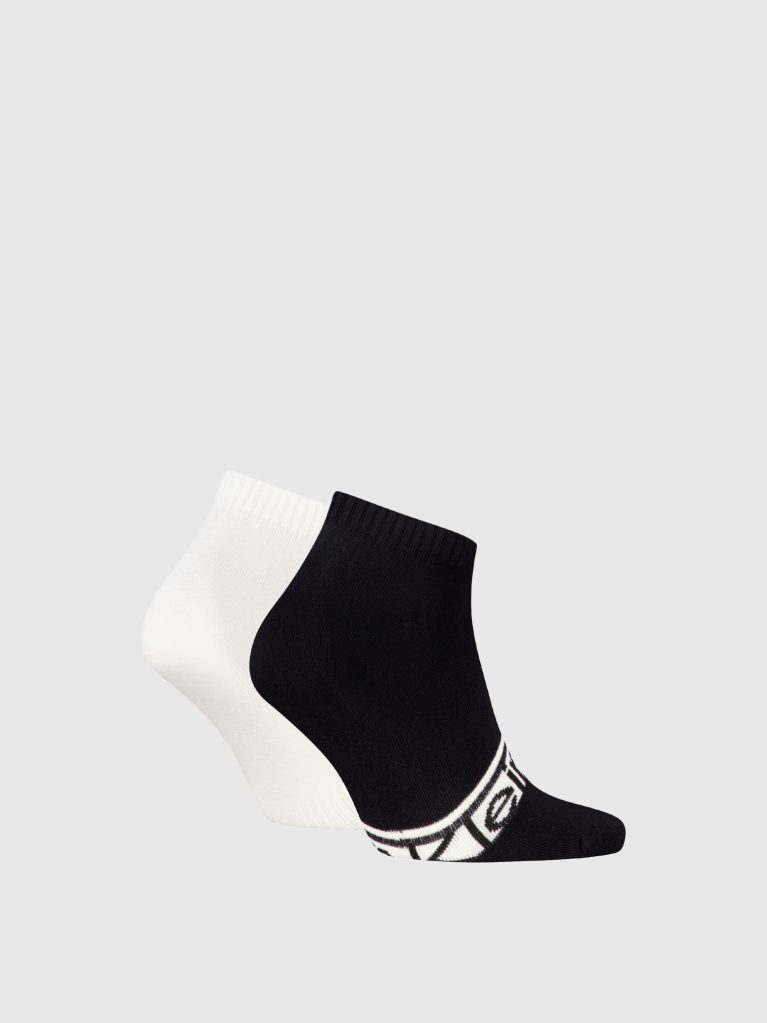 Black 2 Pack Sneaker Socks  Men