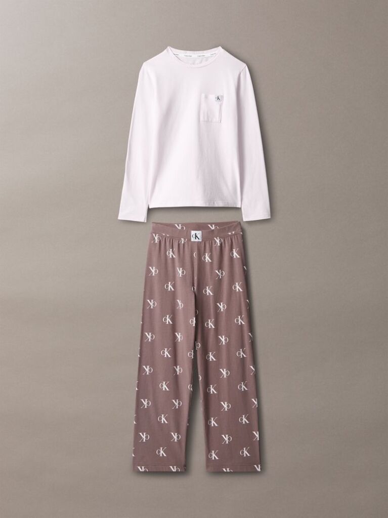 Pink Girls Pyjama Set - Icon Cotton Stretch  Girls